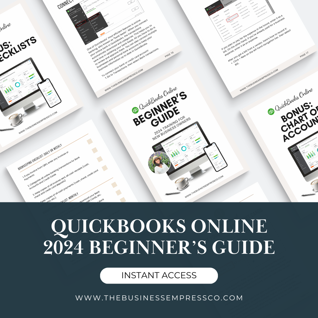 QuickBooks Online 2024 Beginner's Guide Ebook