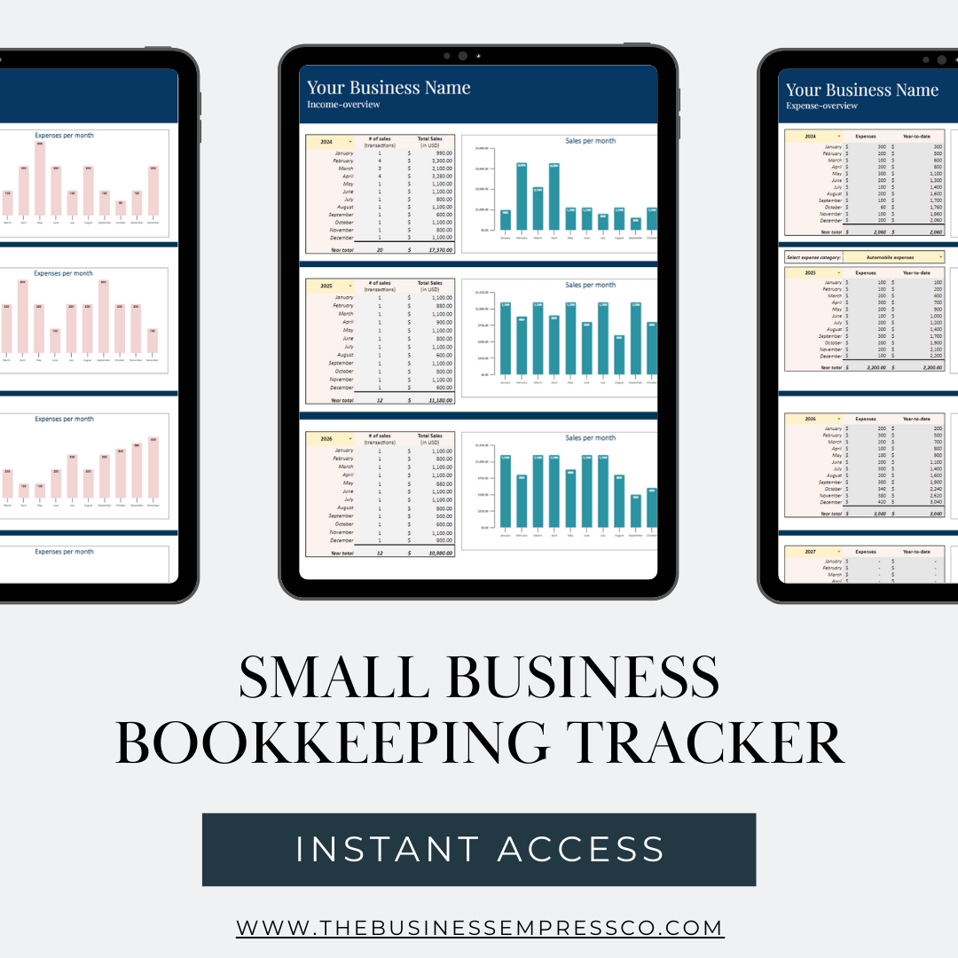 Small Business Bookkeeping Tracker